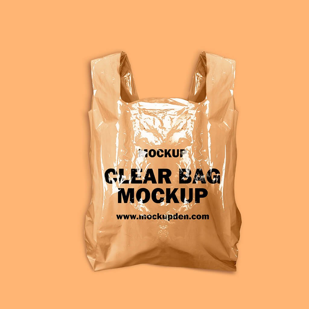 Design Free Clear Bag Mockup PSD Template
