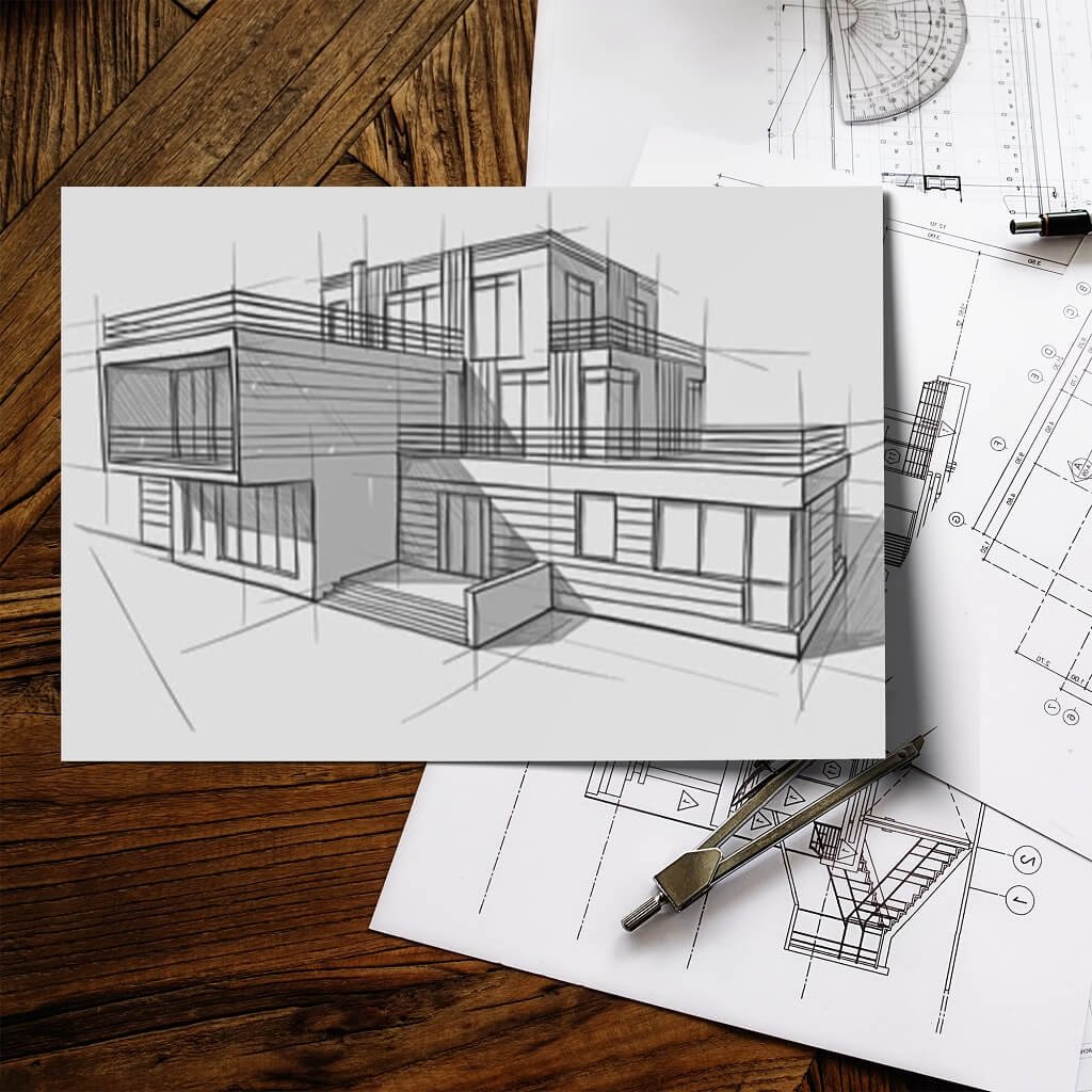 Free Architecture Mockup PSD Template