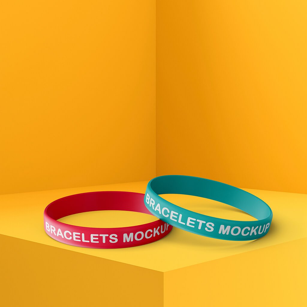 Free Bracelets Mockup PSD Template