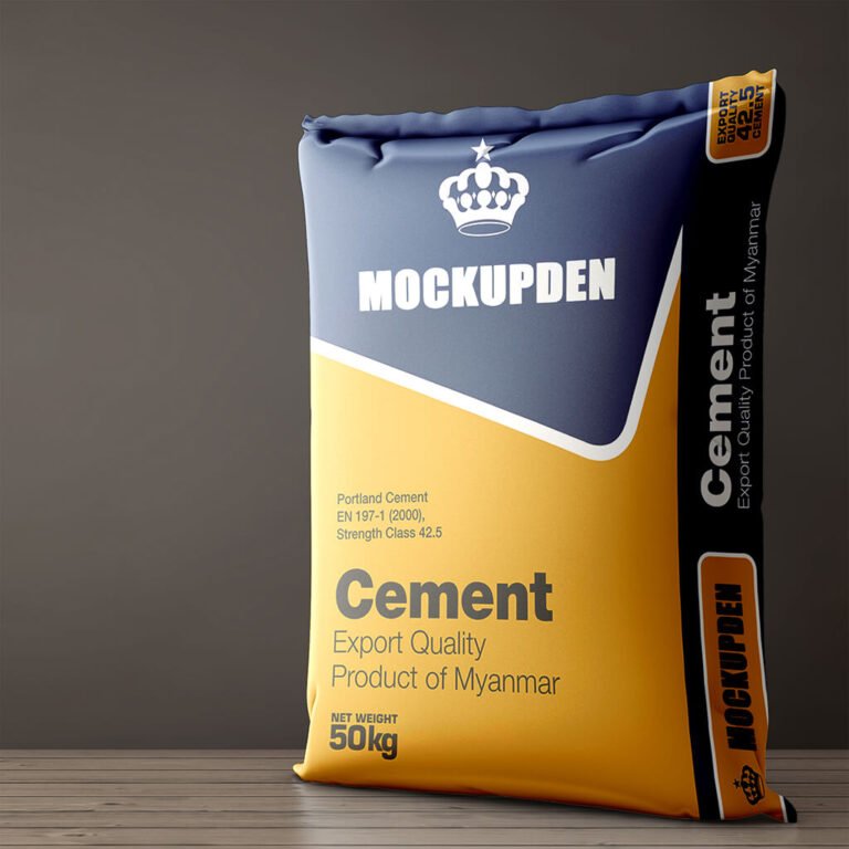 Free Cement Bag Mockup PSD Template