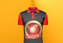 Free Golf Shirt Mockup PSD Template