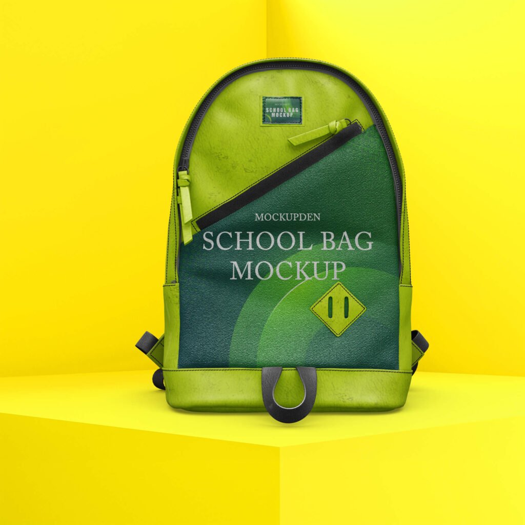 Free School Bag Mockup PSD Template