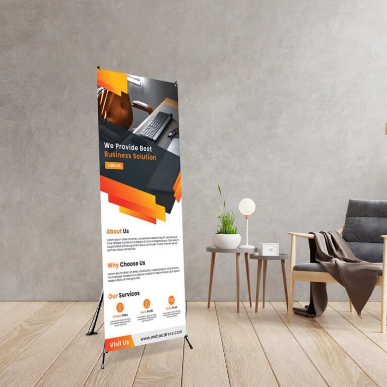 Free X Banner Mockup PSD Template