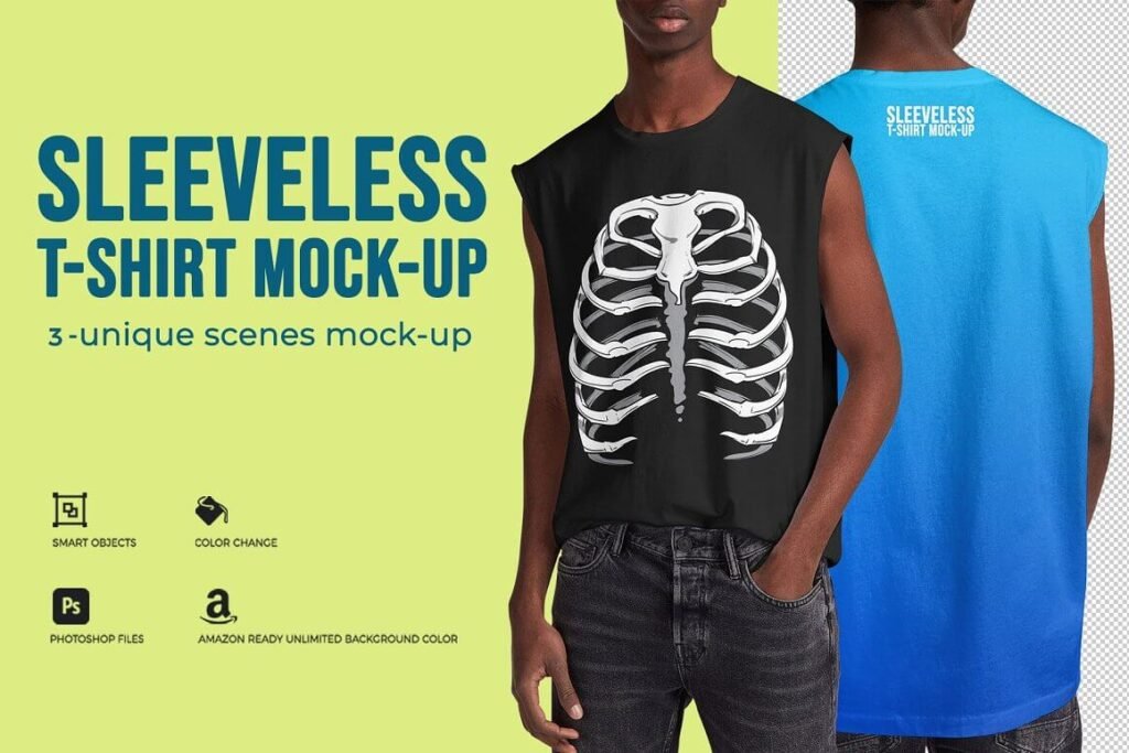Sleeveless Shirt Mock-Up