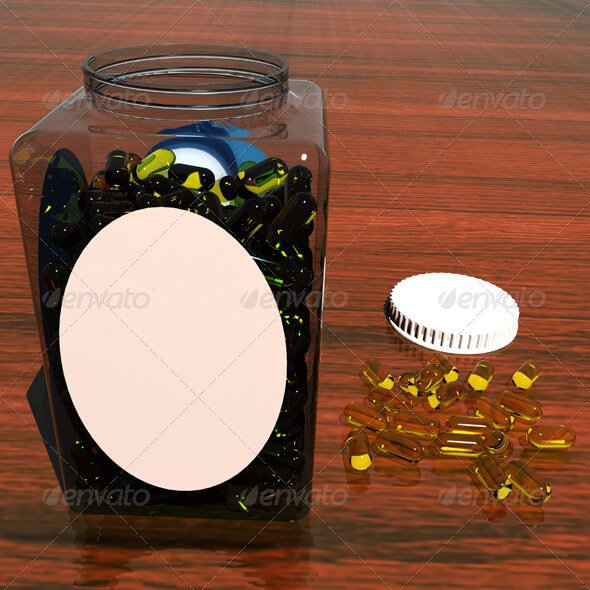 Vitamin Capsule Mock-up