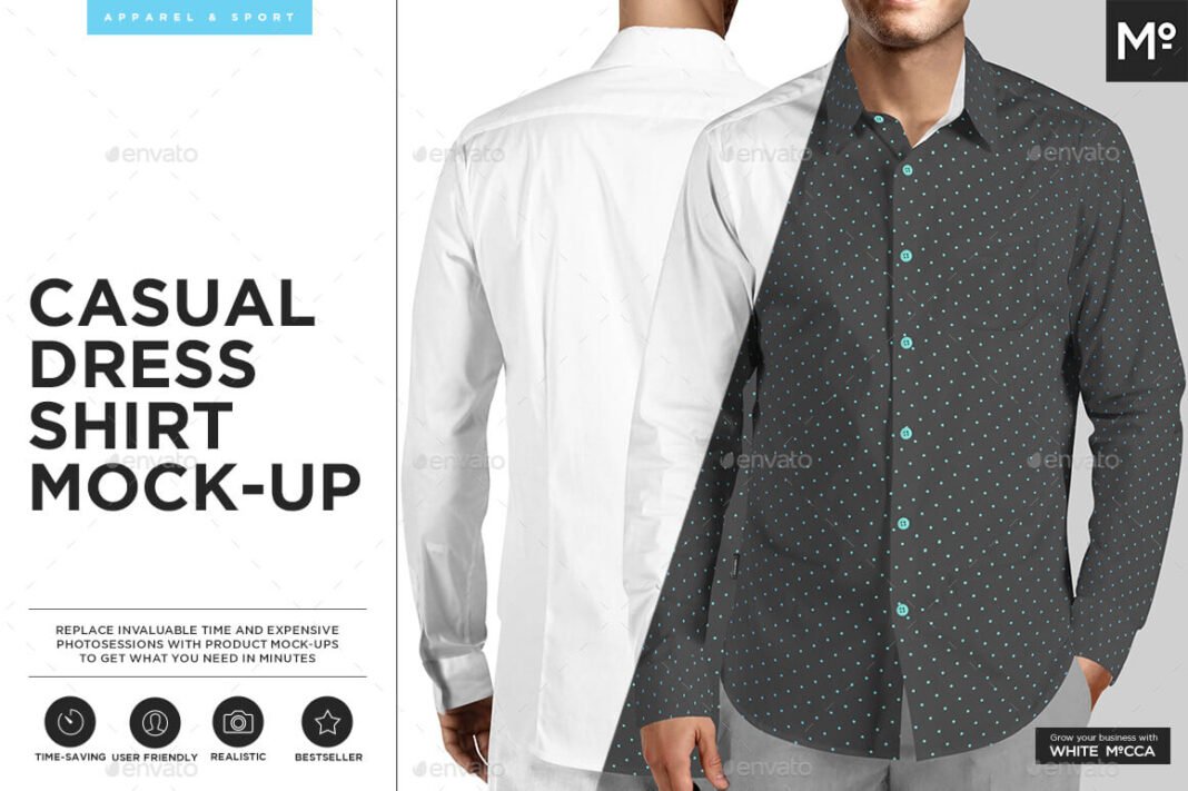 24+ Attractive Dress Shirt Mockup PSD Templates Mockup Den