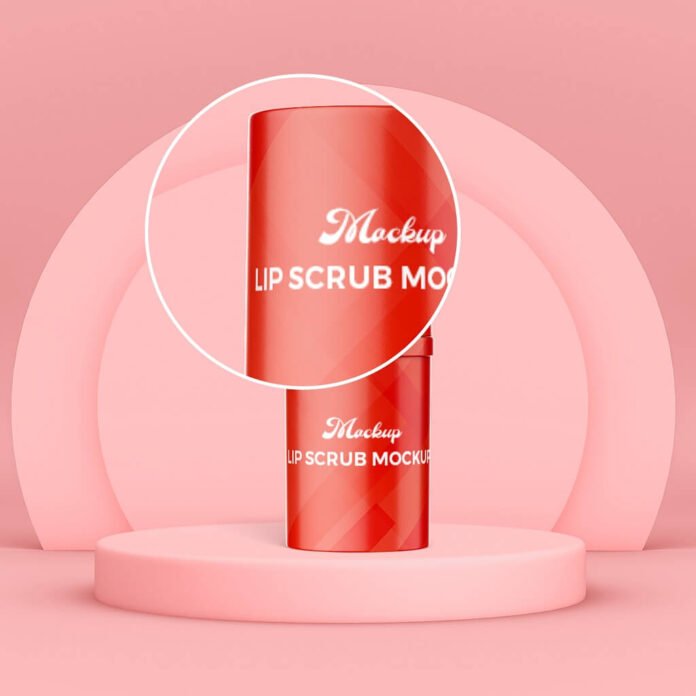 Free Lip Scrub Mockup PSD