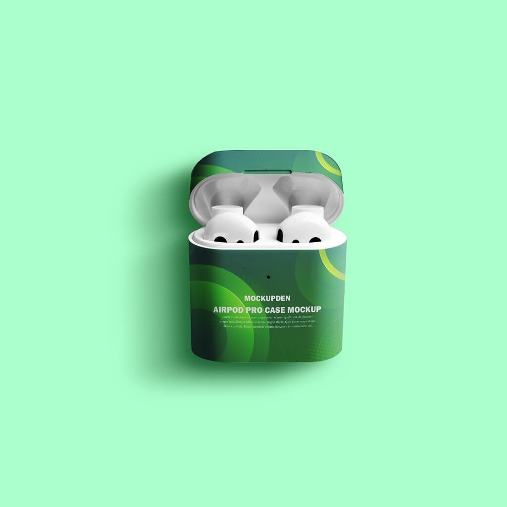 Design Free Airpod Pro Case Mockup PSD Template