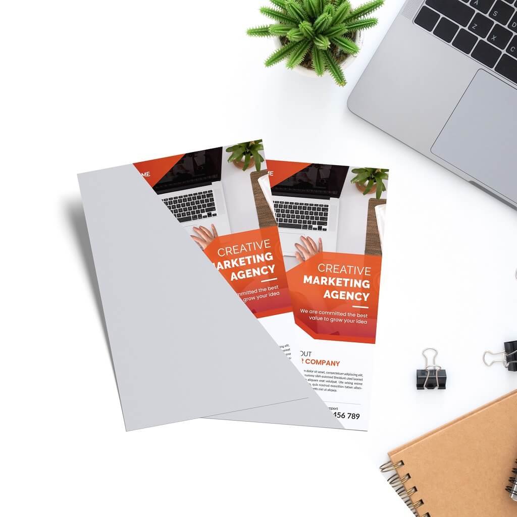 Editable Free Flyers Mockup PSD Template