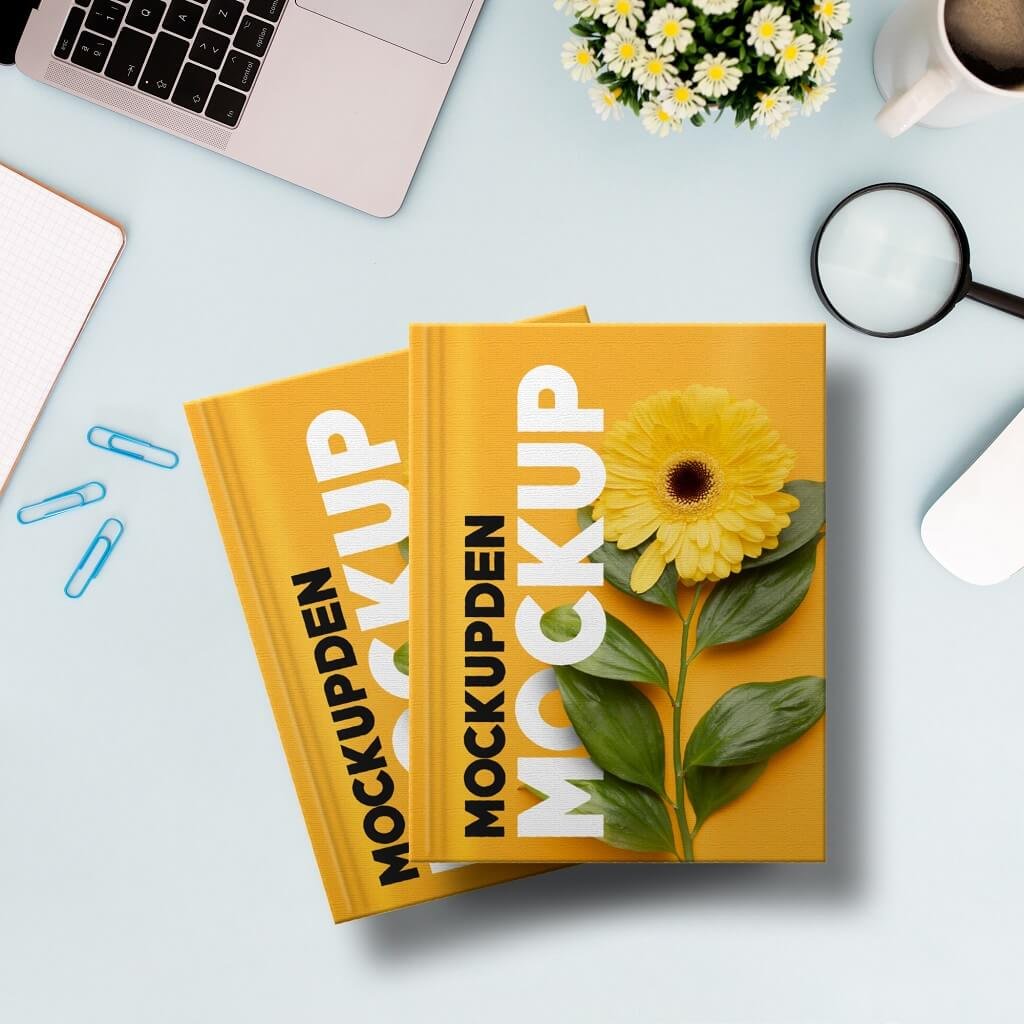 Free Book Mockup PSD Template copy