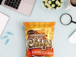 Free Snack Packaging Mockup PSD Template