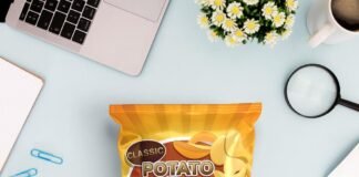 Free Snack Packaging Mockup PSD Template