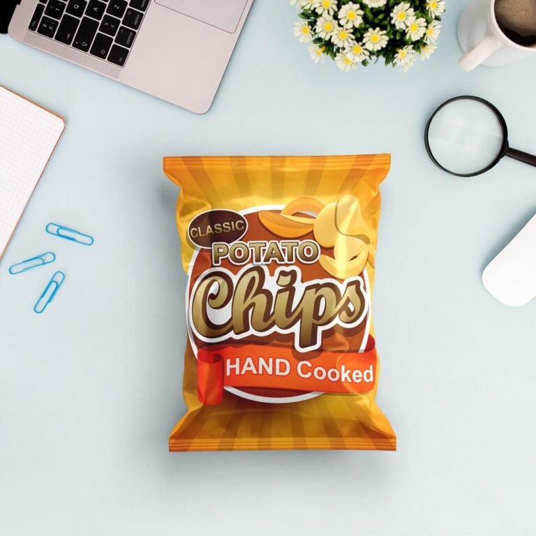 Free Snack Packaging Mockup PSD Template
