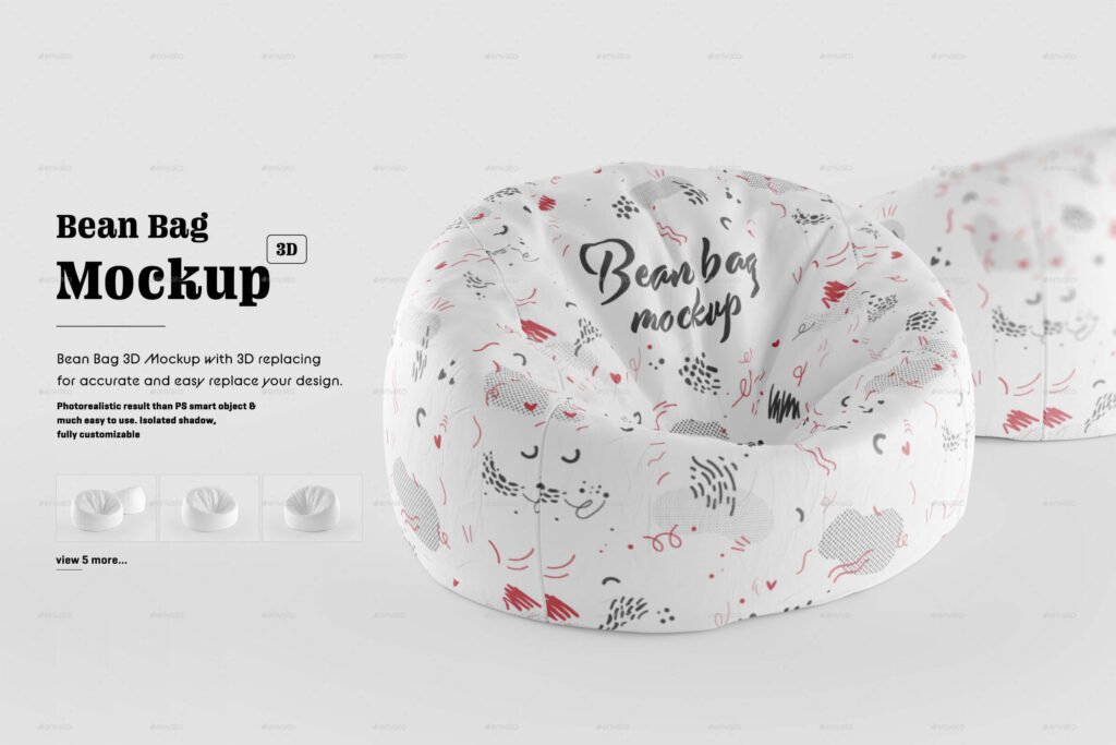 Bean Bag 3D Mockup