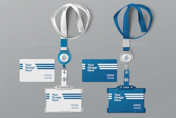 ID Card Holder Mockups