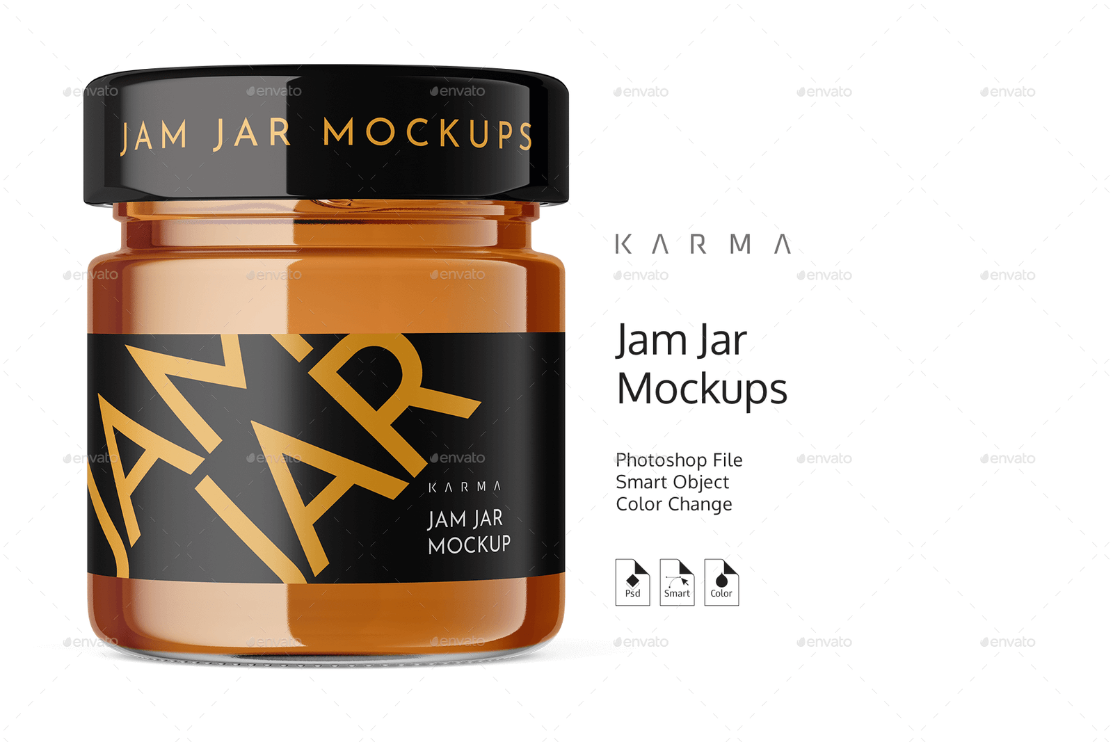 Jar Jam Mockup