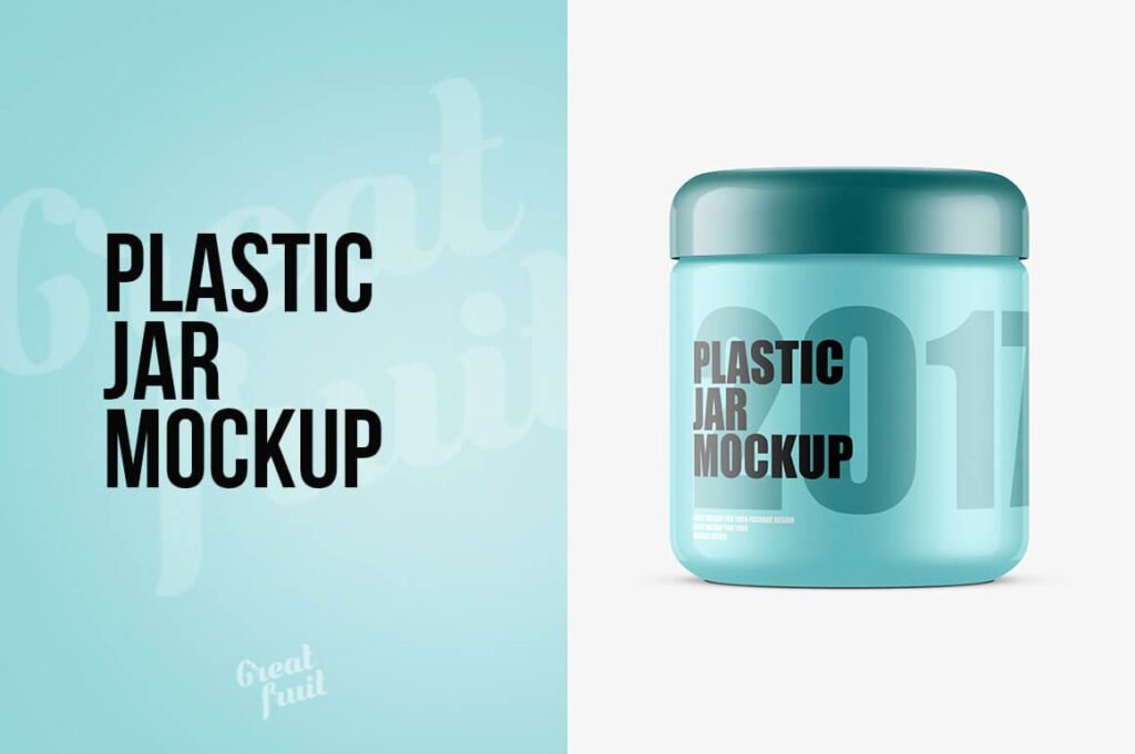 Plastic Jar Mockup