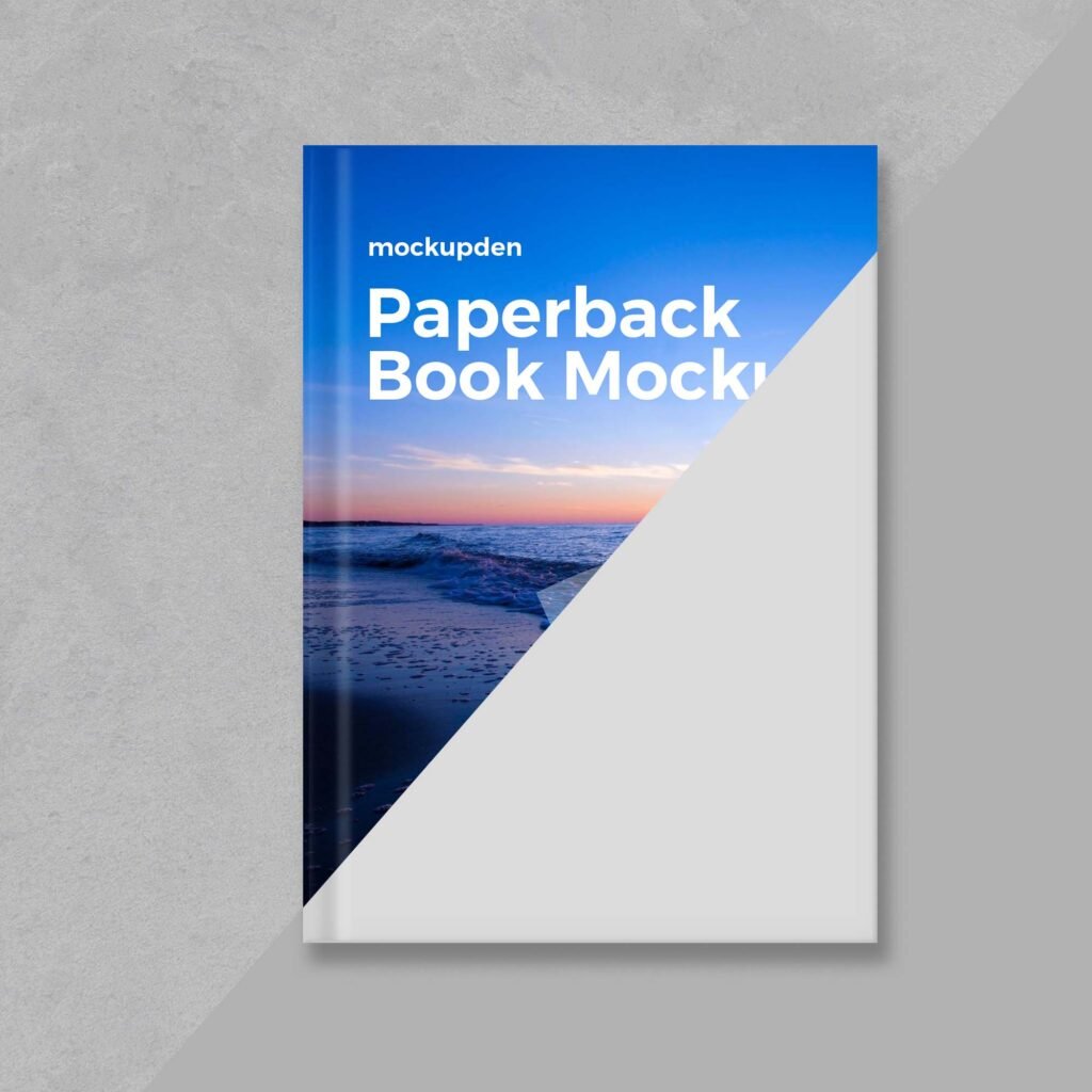 Editable Free Paperback Book Mockup PSD Template