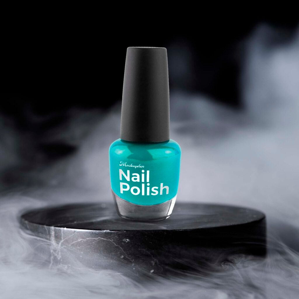 Free Nail Polish Bottle Mockup PSD Template