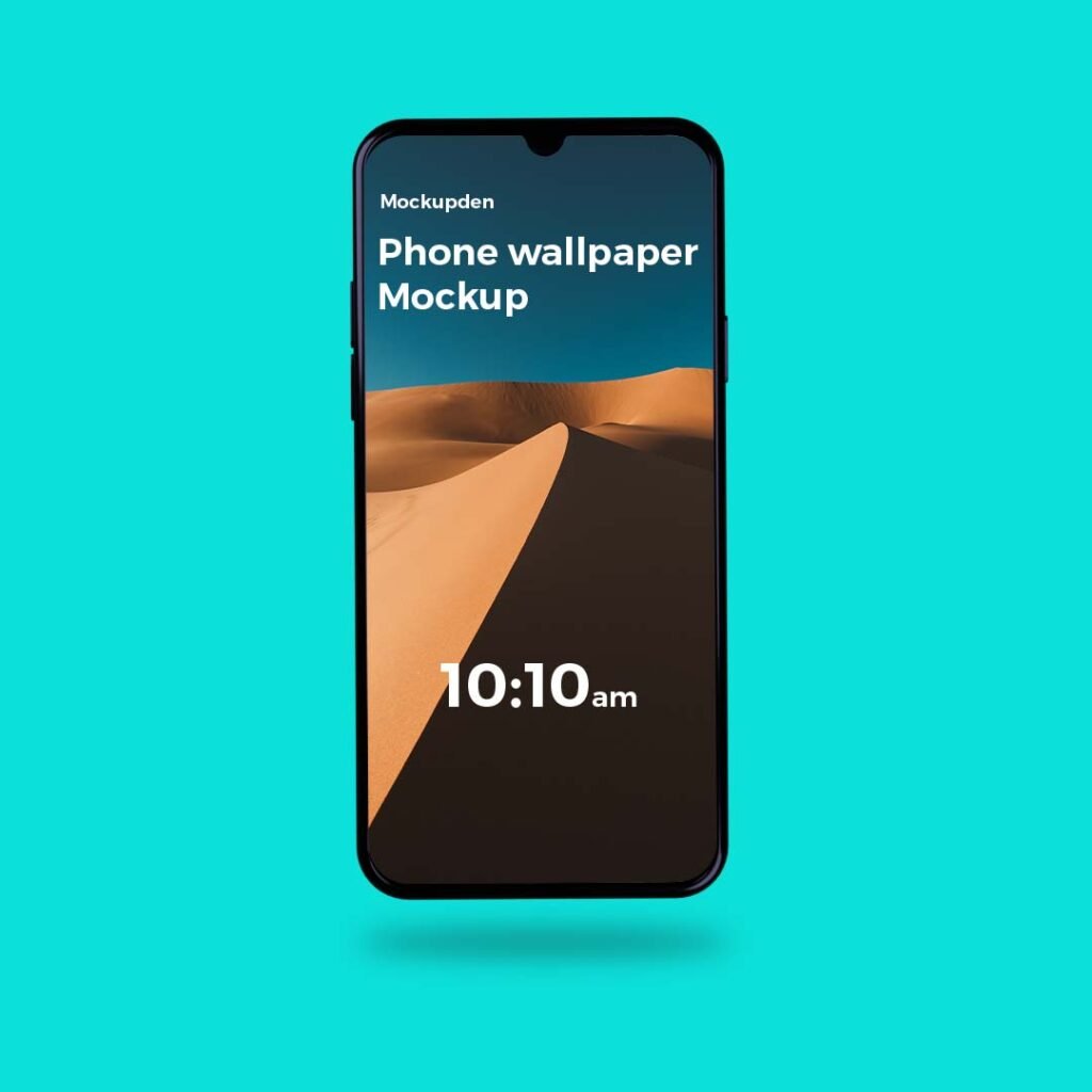 Free Phone Wallpaper Mockup PSD Template