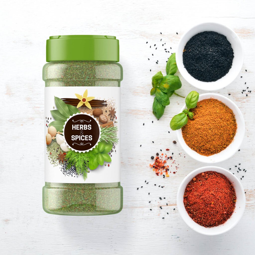 Free Spice Jar Mockup PSD Template