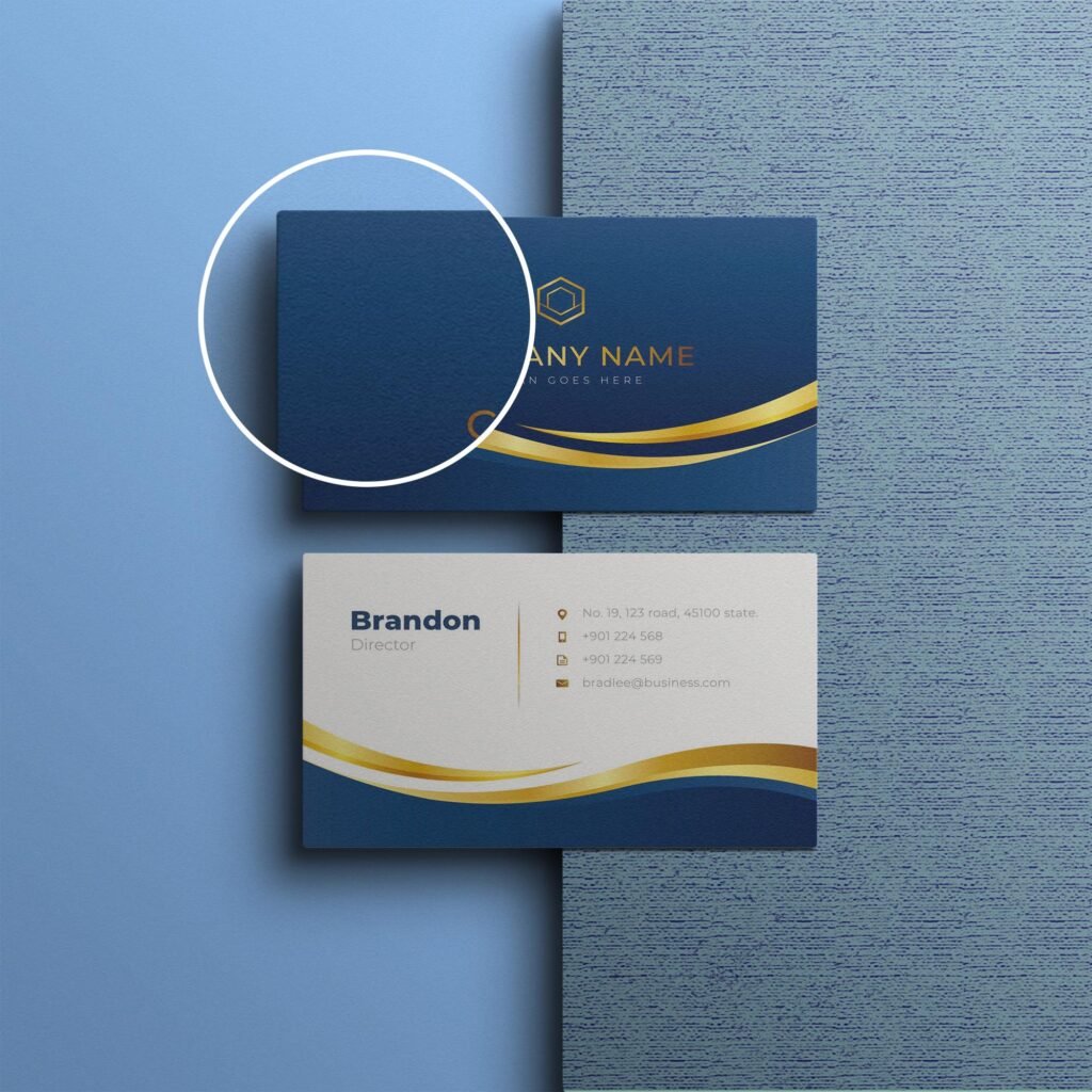 Free Unique Business Card Mockup PSD Template