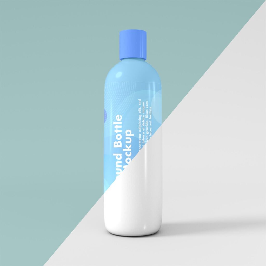 Free Round Bottle Mockup PSD Template