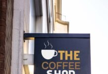 Free Coffee Shop Sign Mockup PSD Template
