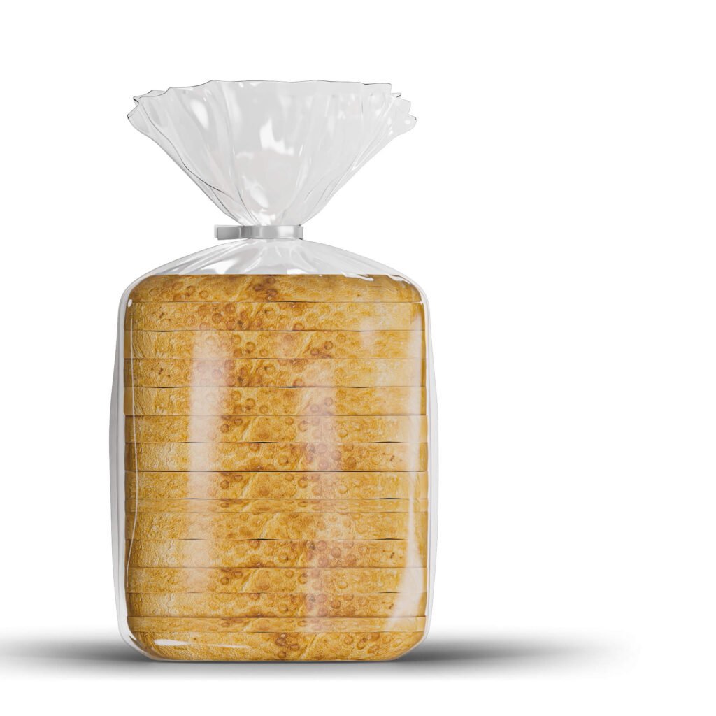 Blank Free Bread Packaging Mockup PSD Template