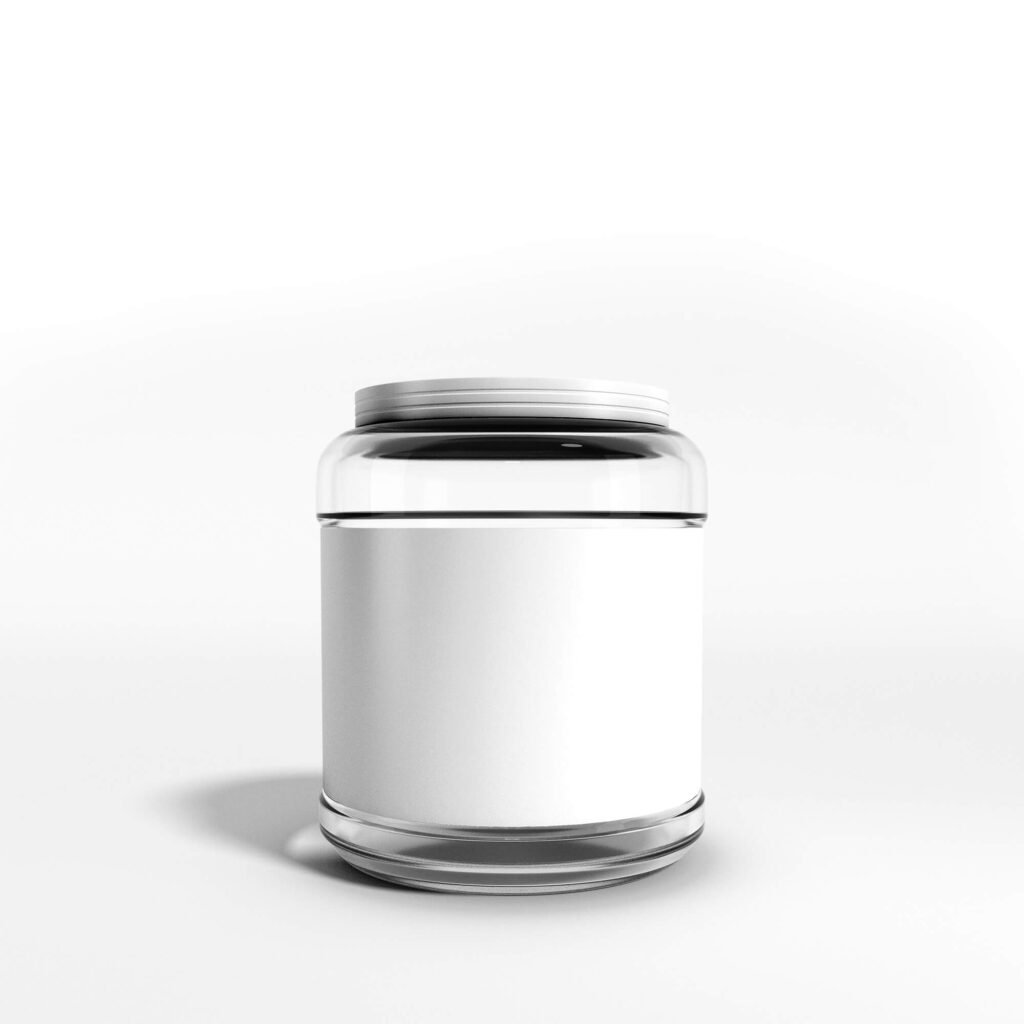 Blank Free Chocolate Jar Mockup PSD Template