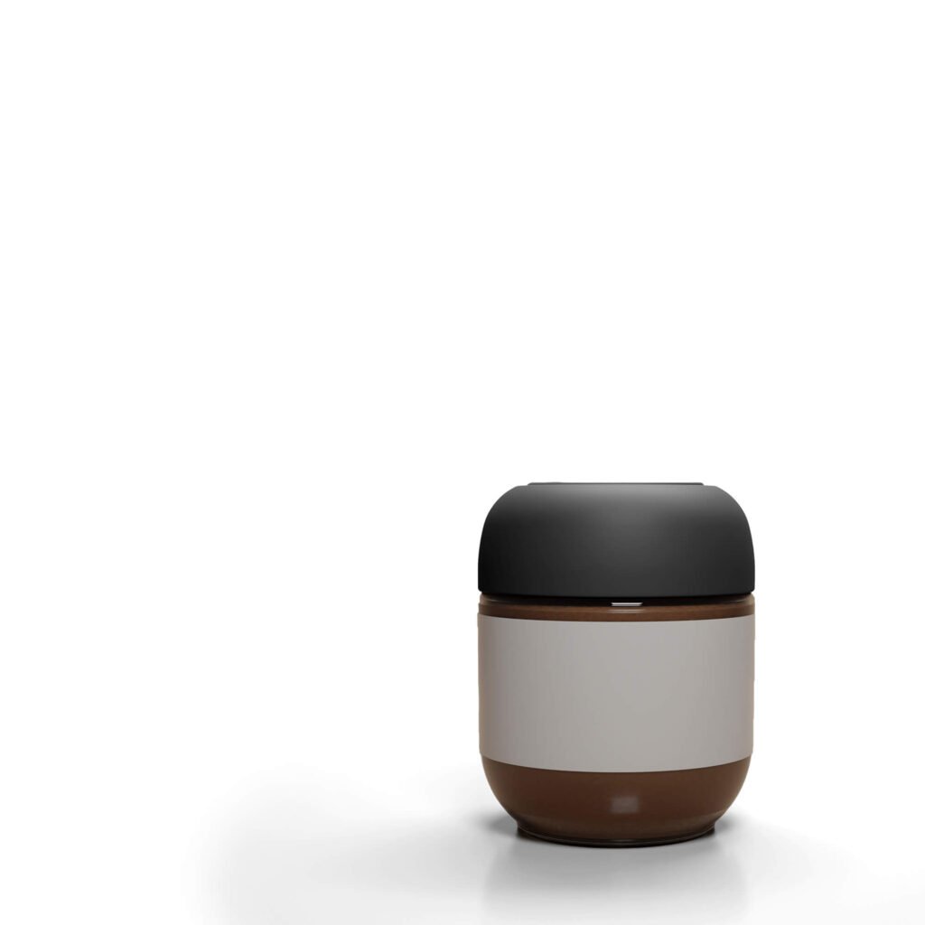 Blank Free Glass Coffee Jar Mockup PSD Template