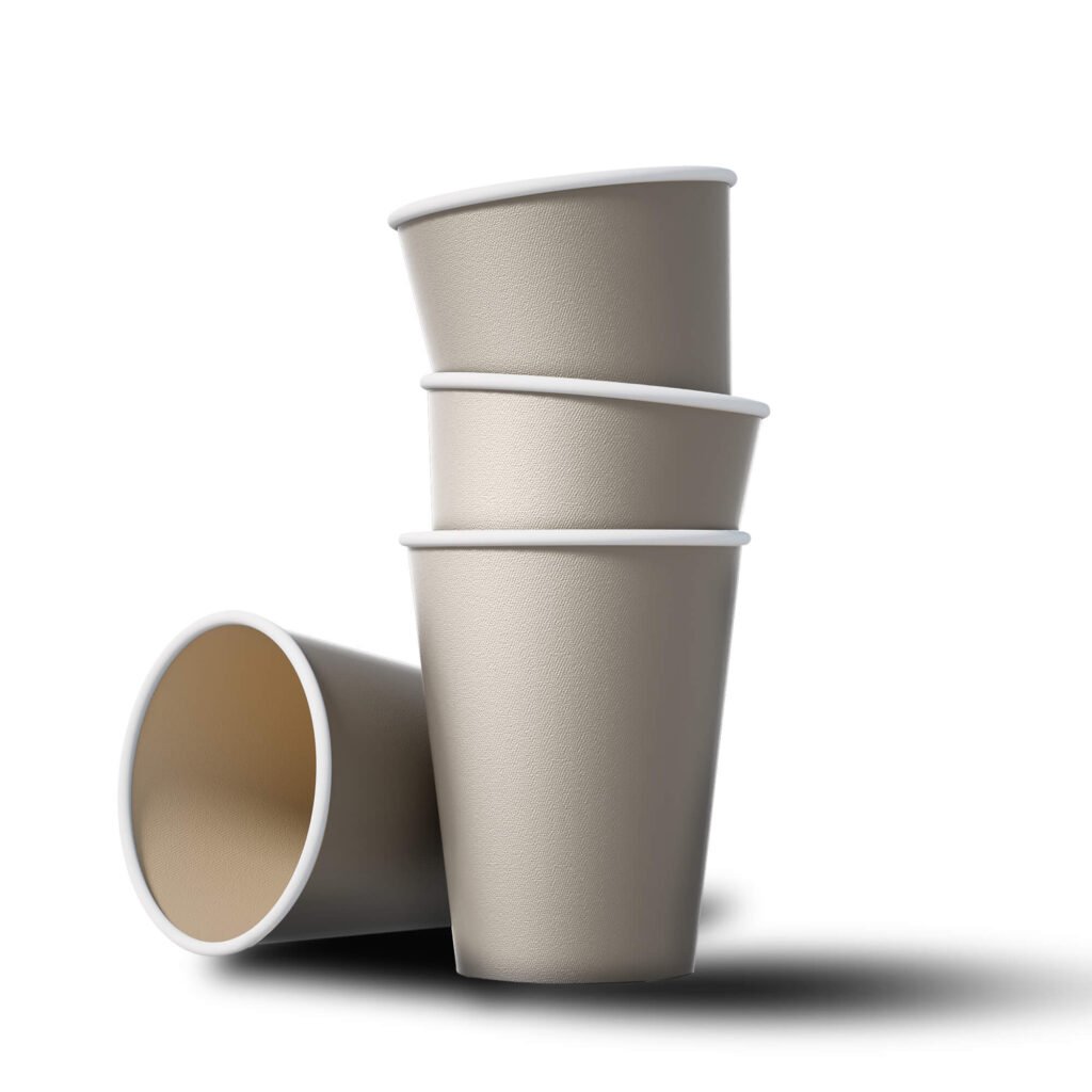 Blank Free Stacked Paper Cup Mockup PSD Template