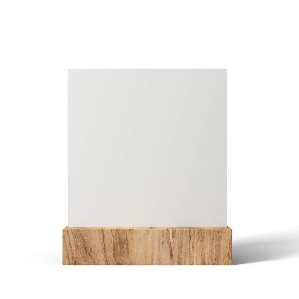 Blank Free Wooden Frame Calendar Mockup PSD Template