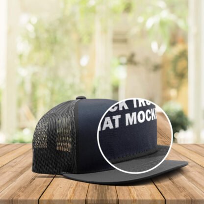 Free Black Trucker Hat Mockup PSD