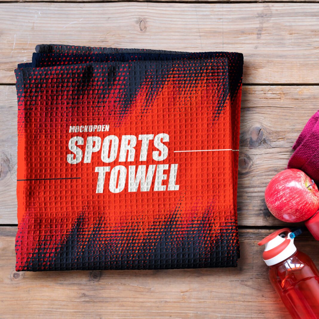 Free Sports Towel Mockup PSD Template - Mockup Den