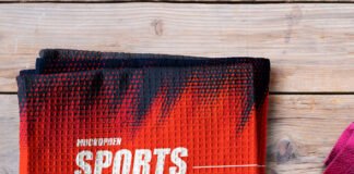Free Sports Towel Mockup PSD Template