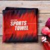 Free Sports Towel Mockup PSD Template - Mockup Den