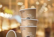 Free Stacked Paper Cup Mockup PSD Template