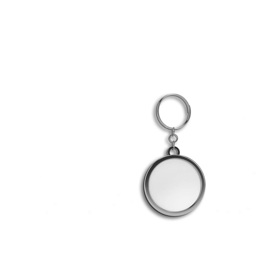 Blank Free Acrylic Round keychain Mockup PSD Template