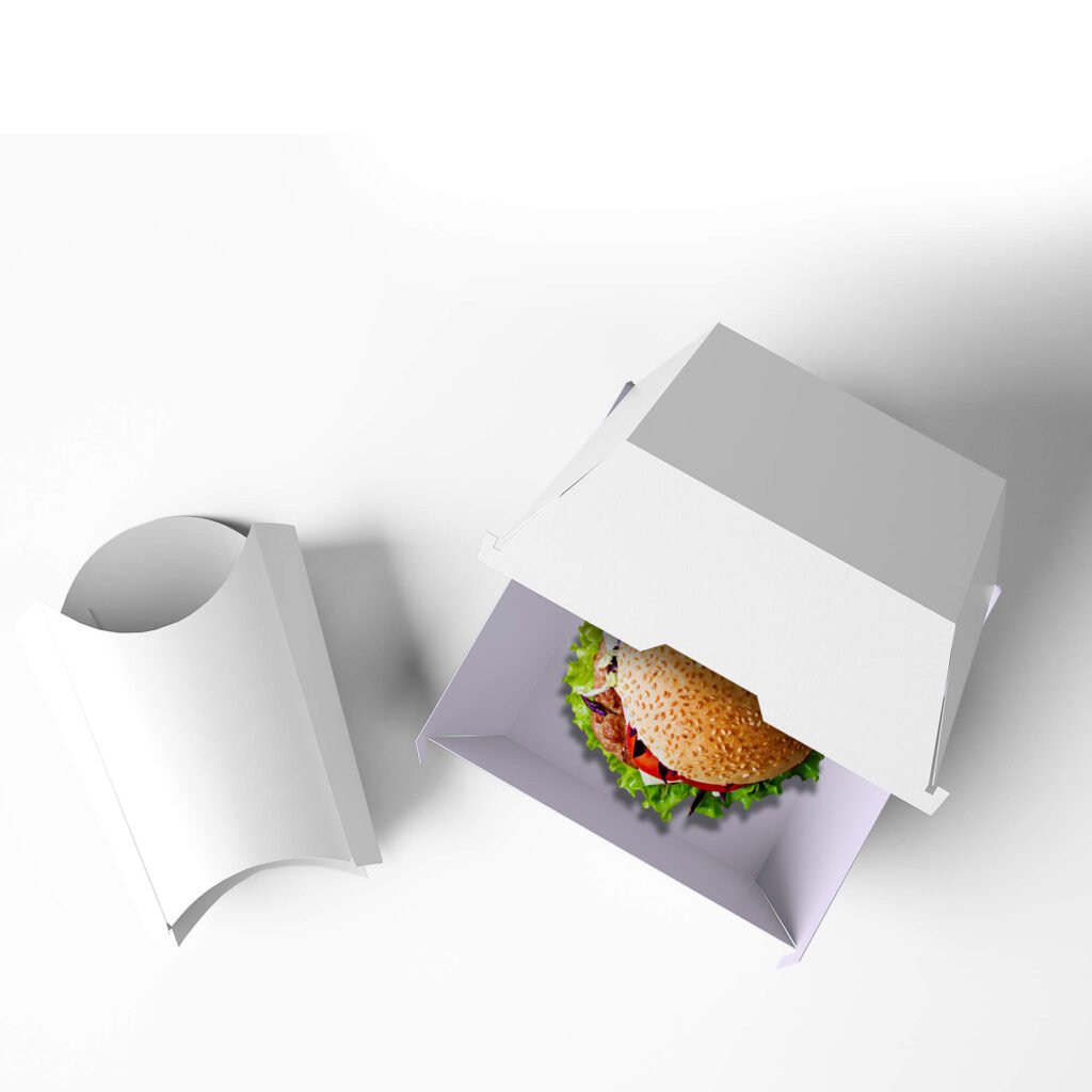 Blank Free Burger Restaurant Mockup PSD Template
