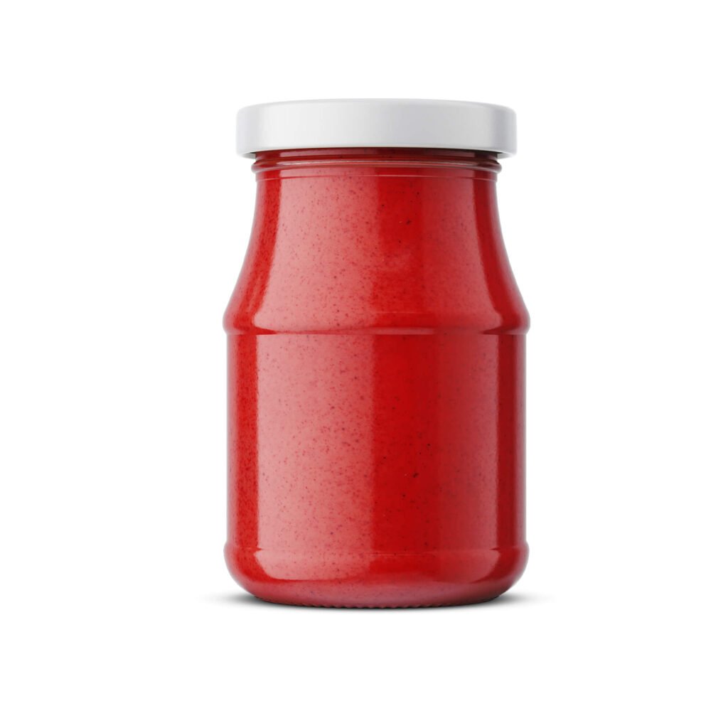 Blank Free Pepper Paste Jar Mockup PSD Template
