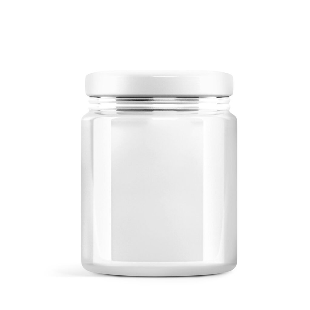 Blank Free Turmeric Powder Jar Mockup PSD Template-min
