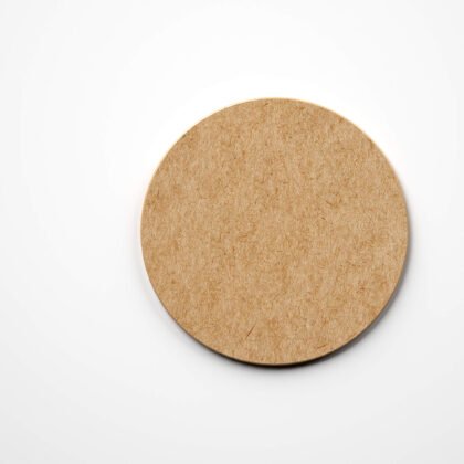 Free Wooden Coaster Mockup PSD Template