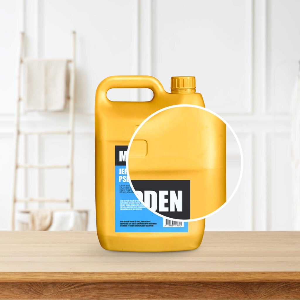Close Up Of a Free Jerry Can Mockup PSD Template