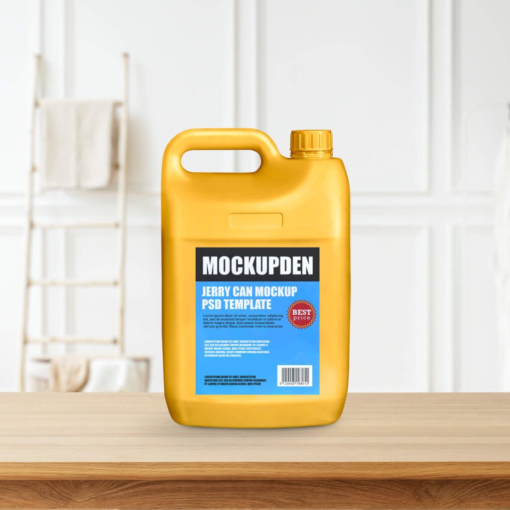 Free Jerry Can Mockup PSD Template