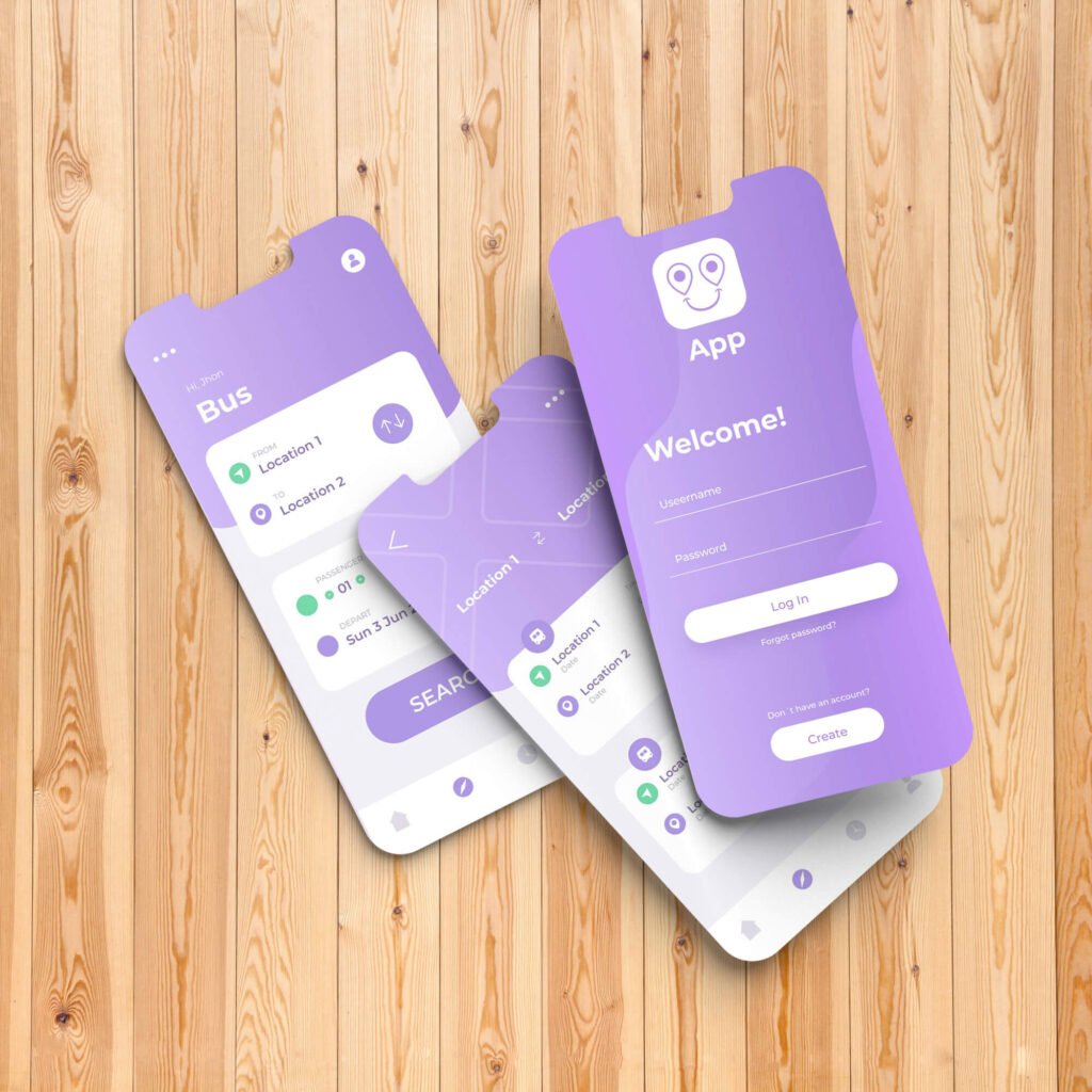 Free Mobile UI Mockup PSD Template