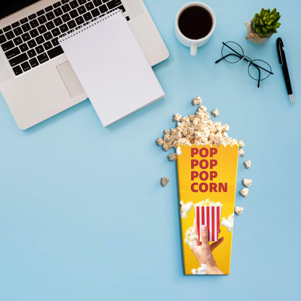 Free Popcorn Mockup PSD Template