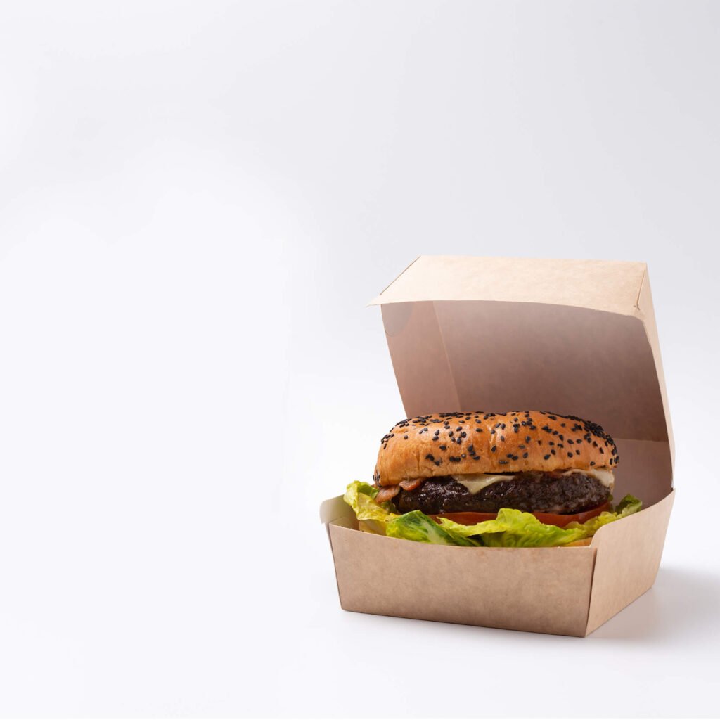 Blank Free Burger Branding Mockup PSD Template