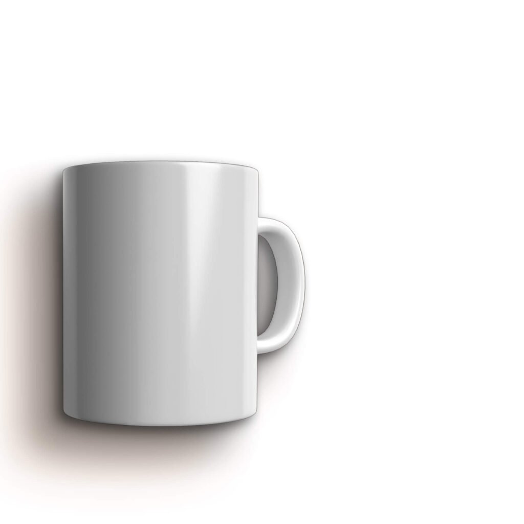 Blank Free Ceramic Mug Mockup PSD Template