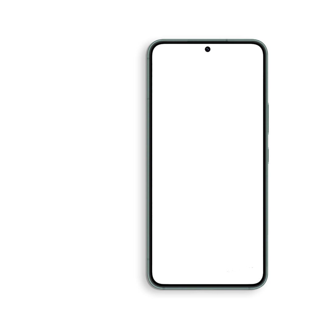 Blank Free Samsung Galaxy S22 Smartphone Mockup PSD Template
